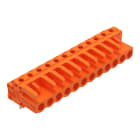 WAGO - THT-Federleiste, abgewinkelt, Rastermaß 5, 08mm, orange