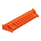 WAGO - THT-Federleiste, abgewinkelt, Rastermaß 5, 08mm, orange