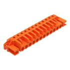 WAGO - THT-Federleiste, abgewinkelt, Rastermaß 5, 08mm, orange