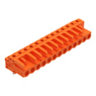 WAGO - THT-Federleiste, abgewinkelt, Rastermaß 5, 08mm, orange