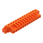 WAGO - THT-Federleiste, abgewinkelt, Rastermaß 5, 08mm, orange