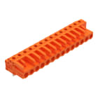 WAGO - THT-Federleiste, abgewinkelt, Rastermaß 5, 08mm, orange