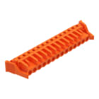 WAGO - THT-Federleiste, abgewinkelt, Rastermaß 5, 08mm, orange