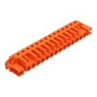 WAGO - THT-Federleiste, abgewinkelt, Rastermaß 5, 08mm, orange