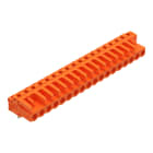 WAGO - THT-Federleiste, abgewinkelt, Rastermaß 5, 08mm, orange