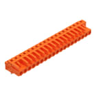 WAGO - THT-Federleiste, abgewinkelt, Rastermaß 5, 08mm, orange