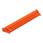 WAGO - THT-Federleiste, abgewinkelt, Rastermaß 5, 08mm, orange