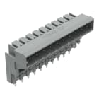 WAGO - THT-Aufstock-Stiftleiste, Lötstift 1, 0x1, 0mm, abgewinkelt, grau