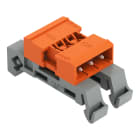 WAGO - Verbindungsstiftleiste, TS-35-Befestigung, 3-polig, orange