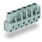 WAGO - THT-Federleiste, gerade, Rastermaß 7,5mm, grau