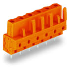WAGO - THT-Federleiste, gerade, Rastermaß 7, 62mm, orange