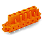 WAGO - THT-Federleiste, gerade, Rastermaß 7, 62mm, orange