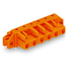 WAGO - THT-Federleiste, abgewinkelt, Rastermaß 7, 62mm, orange