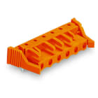 WAGO - THT-Federleiste, abgewinkelt, Rastermaß 7, 62mm, orange