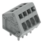 WAGO - Leiterplattenklemme, 0,5mm², Rastermaß 2,5mm, grau