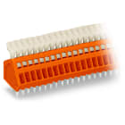 WAGO - Leiterplattenklemme, Drücker, 0,5mm², orange