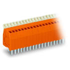 WAGO - Leiterplattenklemme, Drücker, 0,5mm², orange
