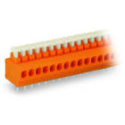 WAGO - Leiterplattenklemme, Drücker, 1,5mm², orange