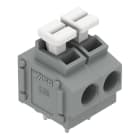 WAGO - Leiterplattenklemme,Drücker,1,5 mm²,grau