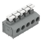 WAGO - Leiterplattenklemme, Drücker, 1,5mm², grau