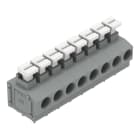 WAGO - Leiterplattenklemme, Drücker, 1,5mm², grau