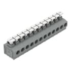 WAGO - Leiterplattenklemme, Drücker, 1,5mm², grau