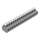 WAGO - Leiterplattenklemme, Drücker, 1,5mm², grau