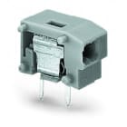WAGO - Anreihbare 2-Leiter-Leiterplattenklemme, 0,75mm², Rastermaß 7, 5/7, 62mm, dunkelgrau