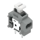 WAGO - Anreihbare 2-Leiter-Leiterplattenklemme, Drücker, 0,75mm², grau