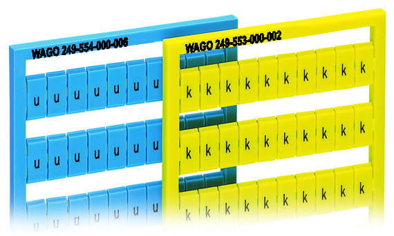 WAGO - WSB-Beschriftungskarte, als Karte, bedruckt, gelb