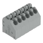 WAGO - Leiterplattenklemme, Drücker, 1,5mm², grau