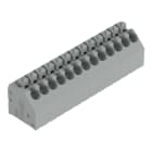 WAGO - Leiterplattenklemme, Drücker, 1,5mm², grau