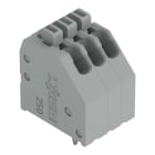 WAGO - Leiterplattenklemme, Drücker, 0,5mm², grau