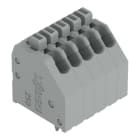 WAGO - Leiterplattenklemme, Drücker, 0,5mm², grau