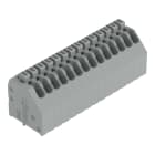 WAGO - Leiterplattenklemme, Drücker, 0,5mm², grau