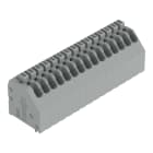WAGO - Leiterplattenklemme, Drücker, 0,5mm², grau