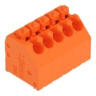 WAGO - Leiterplattenklemme, Drücker, 1,5mm², orange