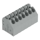 WAGO - Leiterplattenklemme, Drücker, 1,5mm², grau