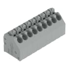 WAGO - Leiterplattenklemme, Drücker, 1,5mm², grau