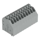 WAGO - Leiterplattenklemme, Drücker, 0,5mm², grau