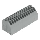 WAGO - Leiterplattenklemme, Drücker, 0,5mm², grau