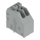 WAGO - Leiterplattenklemme, Drücker, 0,5mm², grau