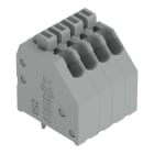 WAGO - Leiterplattenklemme, Drücker, 0,5mm², grau