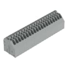 WAGO - Leiterplattenklemme, Drücker, 0,5mm², grau