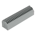 WAGO - Leiterplattenklemme, Drücker, 0,5mm², grau