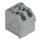 WAGO - Leiterplattenklemme, Drücker, 1,5mm², grau
