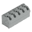 WAGO - Leiterplattenklemme, Drücker, 1,5mm², grau