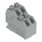 WAGO - Doppelstock-Leiterplattenklemme, Drücker, 1,5mm², achatgrau