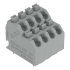 WAGO - Doppelstock-Leiterplattenklemme, Drücker, 1,5mm², achatgrau