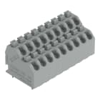 WAGO - Doppelstock-Leiterplattenklemme, Drücker, 1,5mm², achatgrau